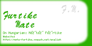 furtike mate business card